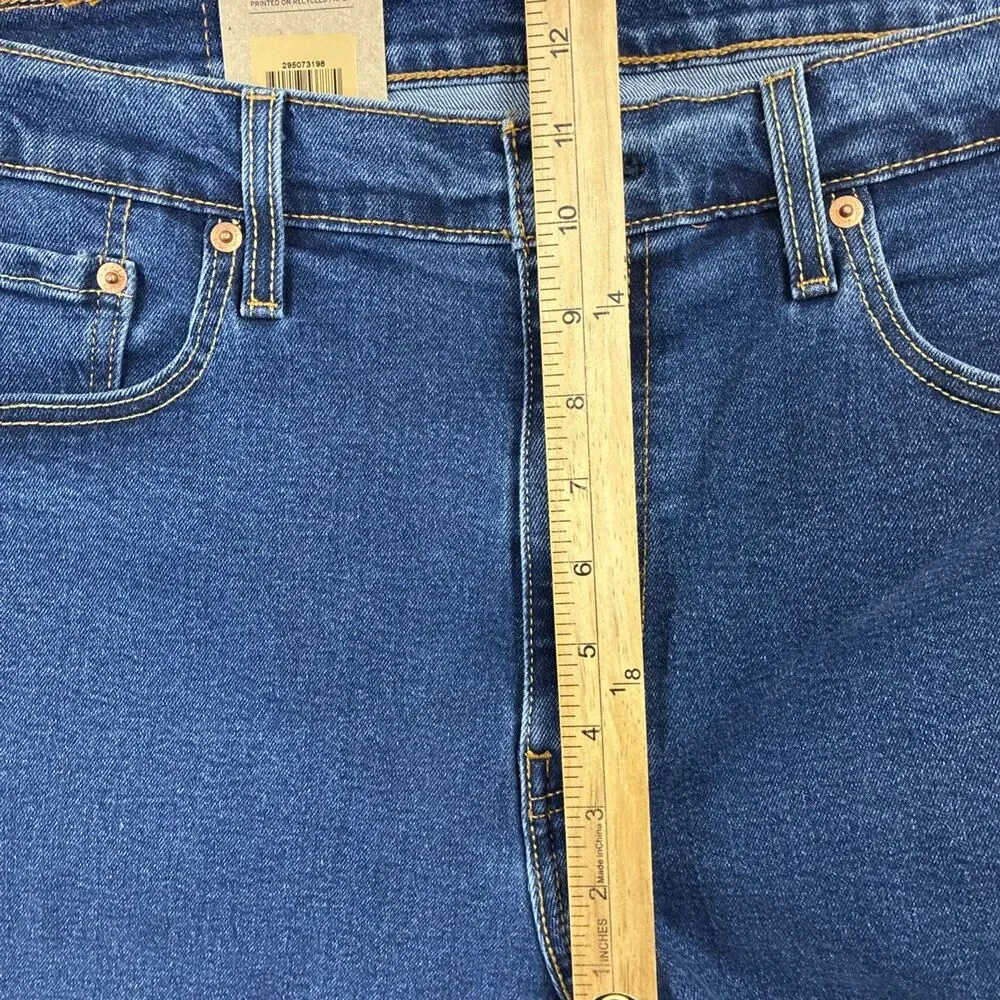 LEVI'S 502 Taper Fit Men's Jeans Stretch 29507 Mid Blue ~ 36 x 30